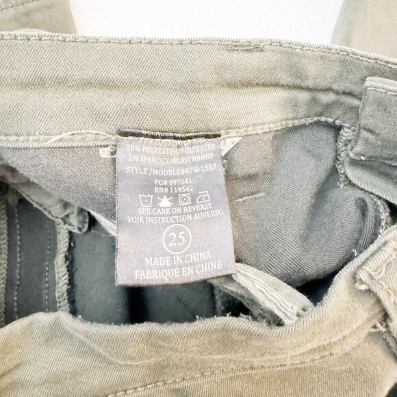 Pookie Loves Sebastian Green Khaki Denim Jean Pants Size 25 - Picture 3 of 7